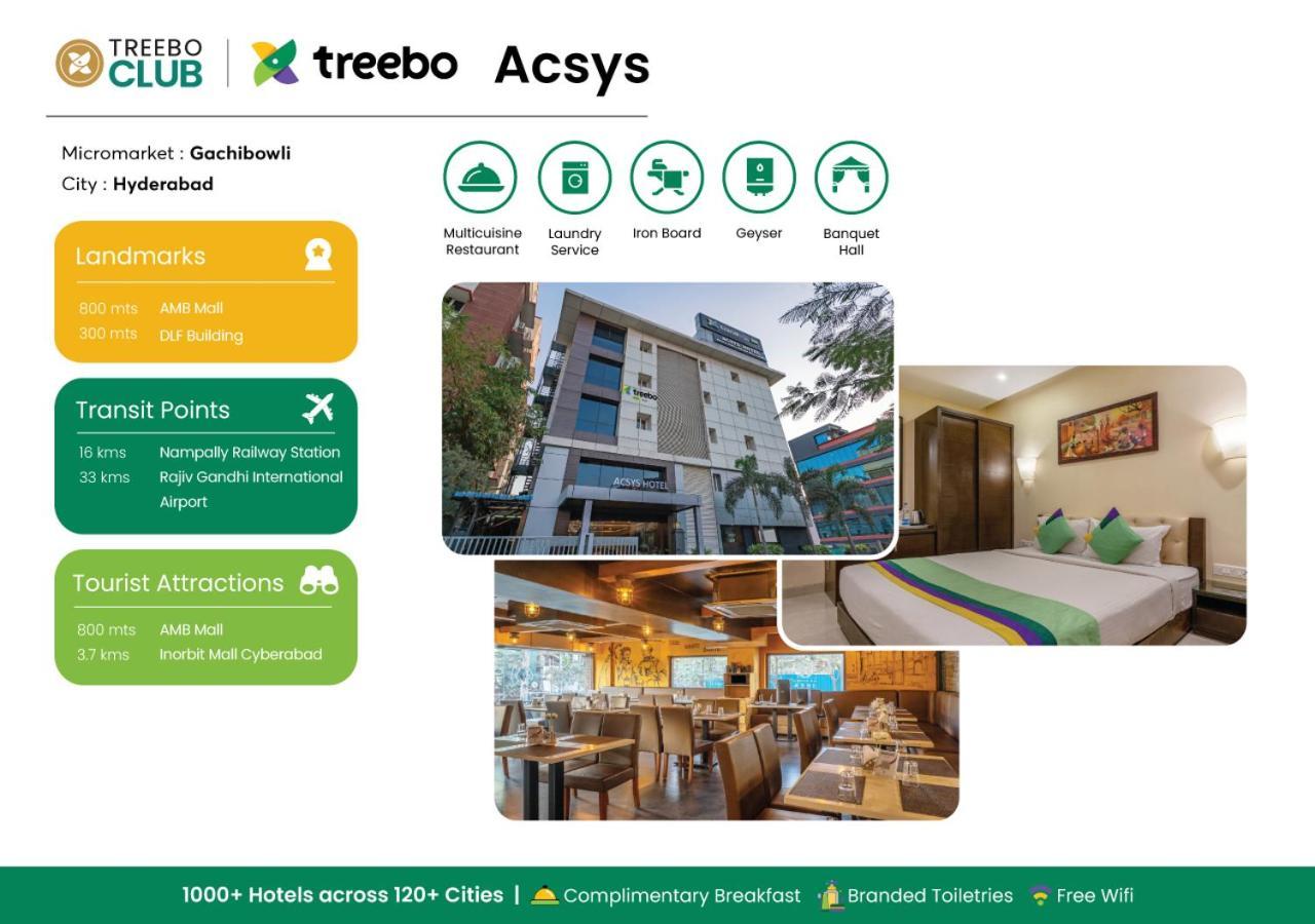 מלון היידראבד Treebo Acsys, Gachibowli מראה חיצוני תמונה